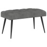 Banc avec capitonnage bouton Gris foncé 80 x 40 x 46 cm Velours 648801648801