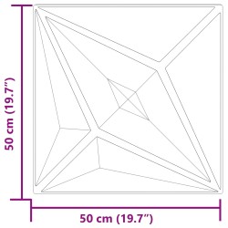 Panneaux muraux Étoile 24 pcs Vert Étoile 50 x 50 cm Mousse XPS 648804648804
