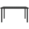 Table de jardin noire 140x90x74 cm aluminium et WPC 648806648806