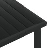 Table de jardin noire 140x90x74 cm aluminium et WPC 648806648806