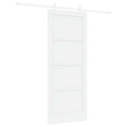 Porte coulissante Blanc 83 x 202 cm Bois de pin massif 648807648807