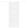 Porte coulissante Blanc 83 x 202 cm Bois de pin massif 648807648807