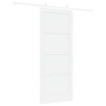 Porte coulissante Blanc 83 x 202 cm Bois de pin massif 648807648807