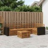 Ensemble de canapé d'angle 6 pcs Naturel Bois d'Acacia Massif 648817648817