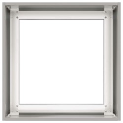 Jardinière 40x40x40 cm acier inoxydable 648818648818