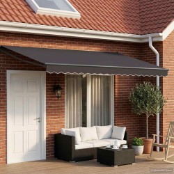Auvent rétractable électrique Anthracite 4 x 2 m 648827648827