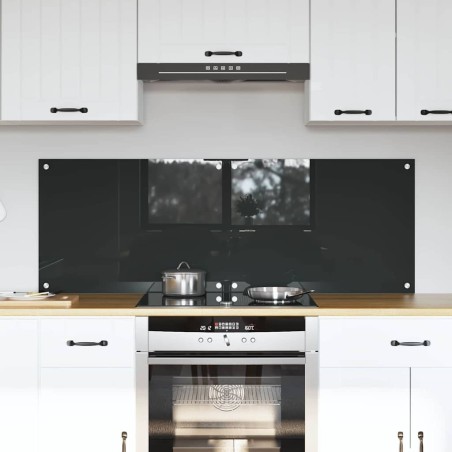 Crédence de cuisine 2 pcs Gris foncé 70 x 50 cm verre trempé 648830648830