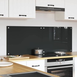 Crédence de cuisine 2 pcs Gris foncé 70 x 50 cm verre trempé 648830648830
