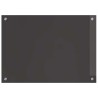 Crédence de cuisine 2 pcs Gris foncé 70 x 50 cm verre trempé 648830648830