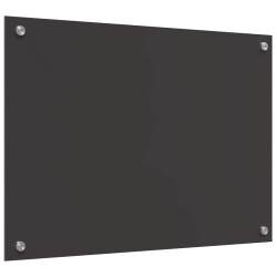 Crédence de cuisine 2 pcs Gris foncé 70 x 50 cm verre trempé 648830648830