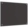 Crédence de cuisine 2 pcs Gris foncé 70 x 50 cm verre trempé 648830648830
