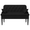 Canapé love seat avec capitonnage en boutons Noir Tissu 648832648832