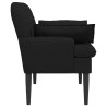 Canapé love seat avec capitonnage en boutons Noir Tissu 648832648832