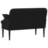 Canapé love seat avec capitonnage en boutons Noir Tissu 648832648832