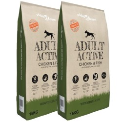 Nourriture pour chiens Adult Active Chicken & Fish 2 pcs 30 kg 648837648837