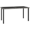 Ensemble à manger de jardin 7 pcs Résine tressée Gris 648849648849