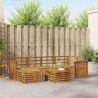 Ensemble de canapé d'angle 7 pcs Naturel Bois d'Acacia Massif 648854648854