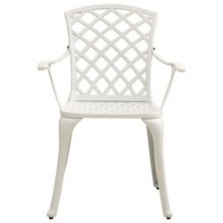 Ensemble de bistro 3 pcs Aluminium coulé Blanc 648857648857