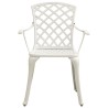 Ensemble de bistro 3 pcs Aluminium coulé Blanc 648857648857