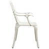 Ensemble de bistro 3 pcs Aluminium coulé Blanc 648857648857