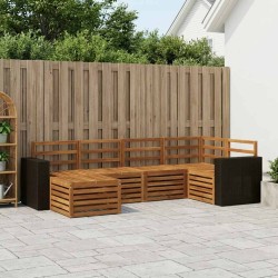 Ensemble de canapé d'angle 6 pcs Naturel 648867648867