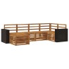 Ensemble de canapé d'angle 6 pcs Naturel 648867648867