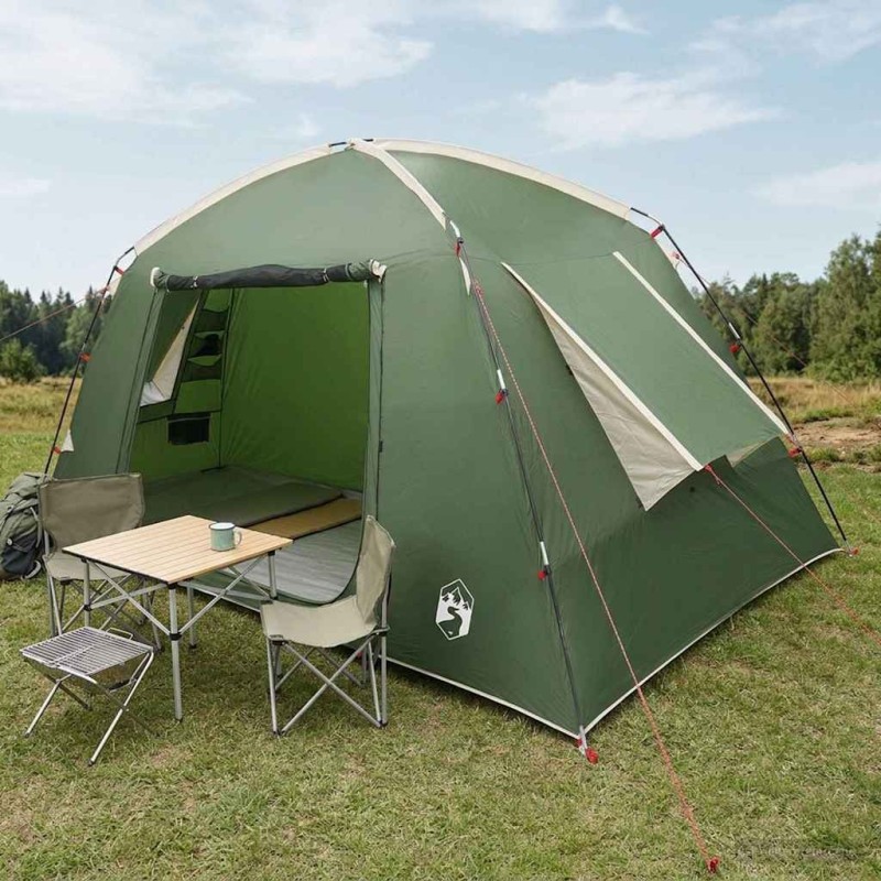 Tente Cabane avec toit Vert 300 x 210 x 156 cm Polyester 648871648871