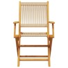 Ensemble à manger de jardin 5pcs beige polypropylène et bois 648873648873
