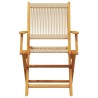 Ensemble à manger de jardin 5pcs beige polypropylène et bois 648874648874
