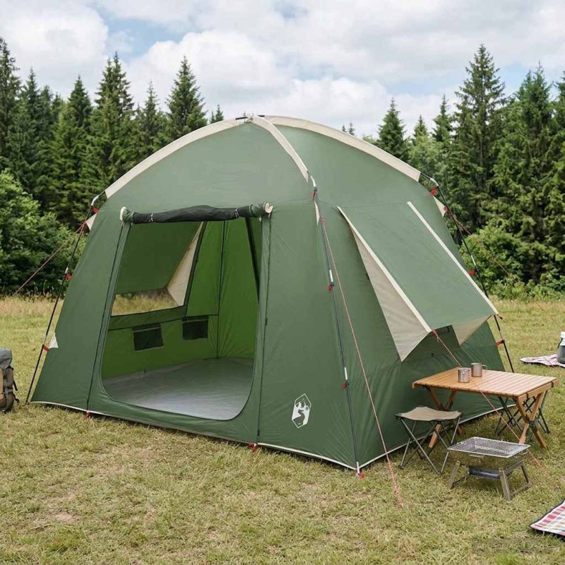 Tente Cabane avec toit Vert 210 x 210 x 138 cm Polyester 648880648880