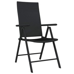 Ensemble à manger de jardin 7 pcs Noir 648882648882