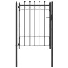Porte de Clôture HORST 100 x 125 cm métal Noir Verrouillable 648889648889