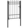 Porte de Clôture HORST 100 x 125 cm métal Noir Verrouillable 648889648889