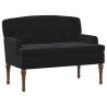 Canapé love seat avec capitonnage en boutons Noir Velours 648892648892