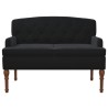 Canapé love seat avec capitonnage en boutons Noir Velours 648892648892