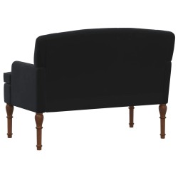 Canapé love seat avec capitonnage en boutons Noir Velours 648892648892