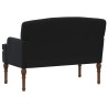 Canapé love seat avec capitonnage en boutons Noir Velours 648892648892