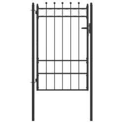 Porte de Clôture HORST 100 x 150 cm métal Noir Verrouillable 648902648902
