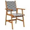 Chaises de jardin 8 pcs en bois d'acacia massif 648934648934