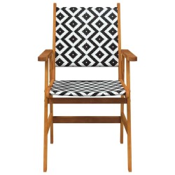 Chaises de jardin 8 pcs en bois d'acacia massif 648934648934