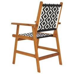 Chaises de jardin 8 pcs en bois d'acacia massif 648934648934