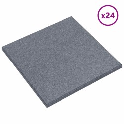 Dalles de Protection Anti-Chute 24 pcs Gris 50 x 50 cm 648937648937