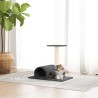 Arbre à chat avec tunnel Gris foncé 60x34,5x50 cm 648948648948