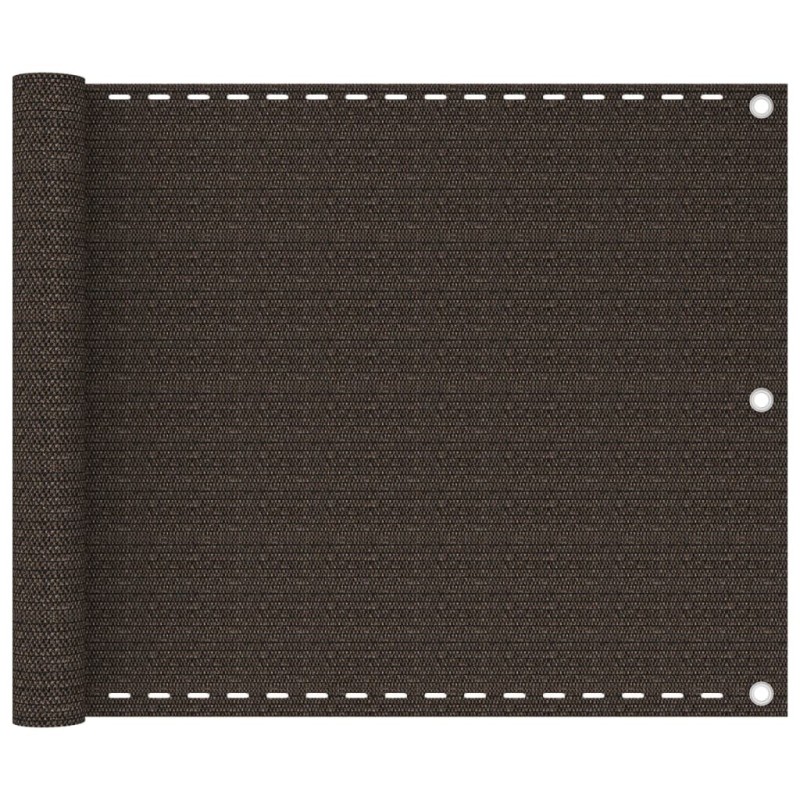 Écran de balcon Marron 75x300 cm PEHD 648949648949