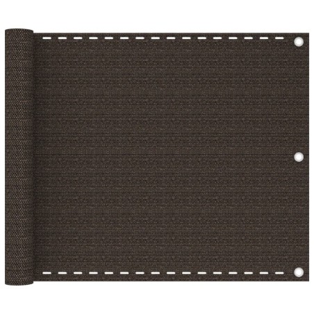 Écran de balcon Marron 75x300 cm PEHD 648949648949