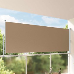 Auvent latéral 160 x 300 cm 100% polyester fer acier 648952648952