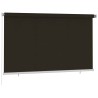 Store roulant d'extérieur 245 (l) x 140 (H) cm marron HDPE 648953648953
