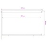 Store roulant d'extérieur 245 (l) x 140 (H) cm marron HDPE 648953648953