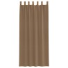 Voilages à œillets 2 pcs marron clair 140 x 245 cm 648957648957