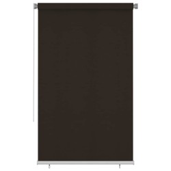 Store roulant d'extérieur 145 (l) x 230 (H) cm marron HDPE 648958648958